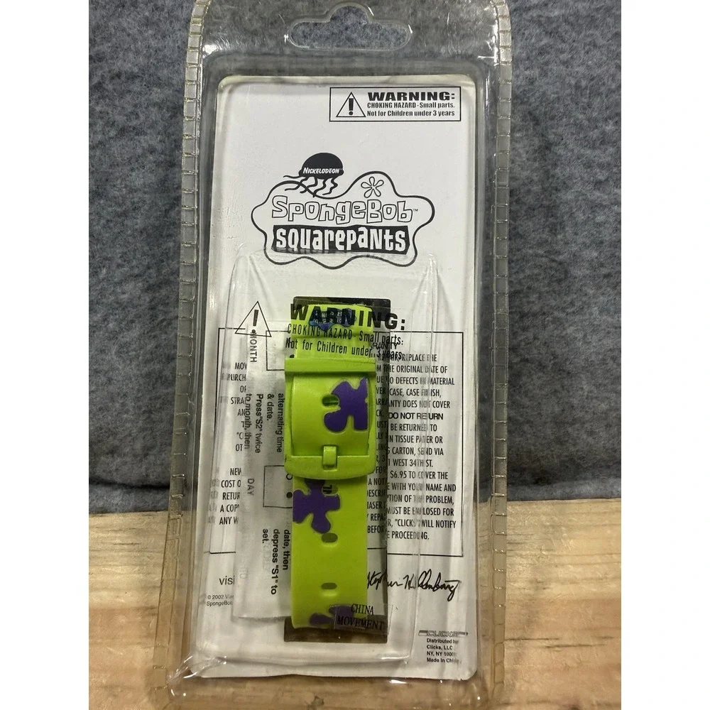 NEW IN PACKAGE VINTAGE SPONGEBOB SQUAREPANTS PATRICK WATCH